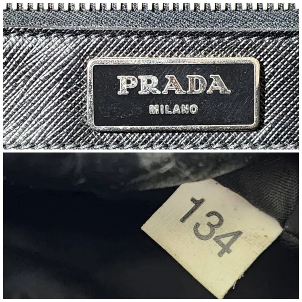 Authentic Prada Saffiano Leather Top Handle Briefcase Black
